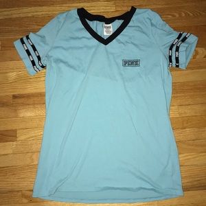 Brand new blue pink t- shirt.